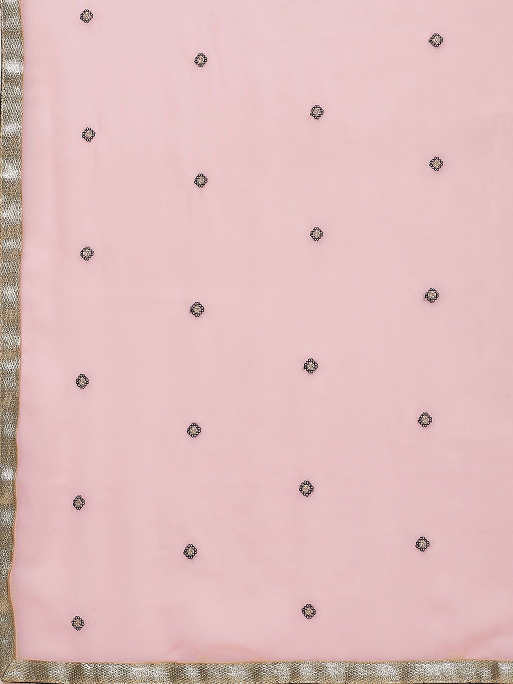 Saree Mall Pink & Navy Blue Embroidered Saree - Distacart