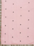 Saree Mall Pink & Navy Blue Embroidered Saree - Distacart