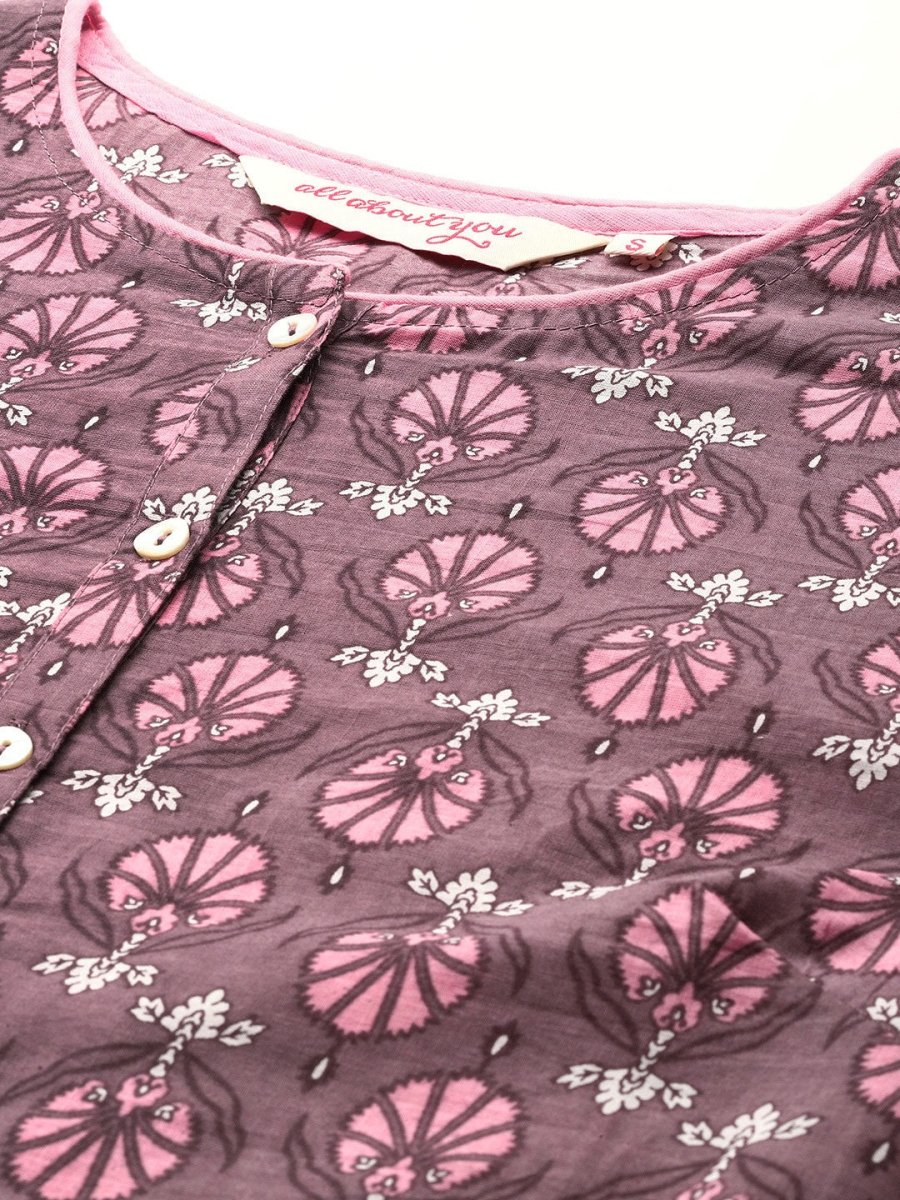 All About You Ethnic Motifs Printed Kurta with Palazzos