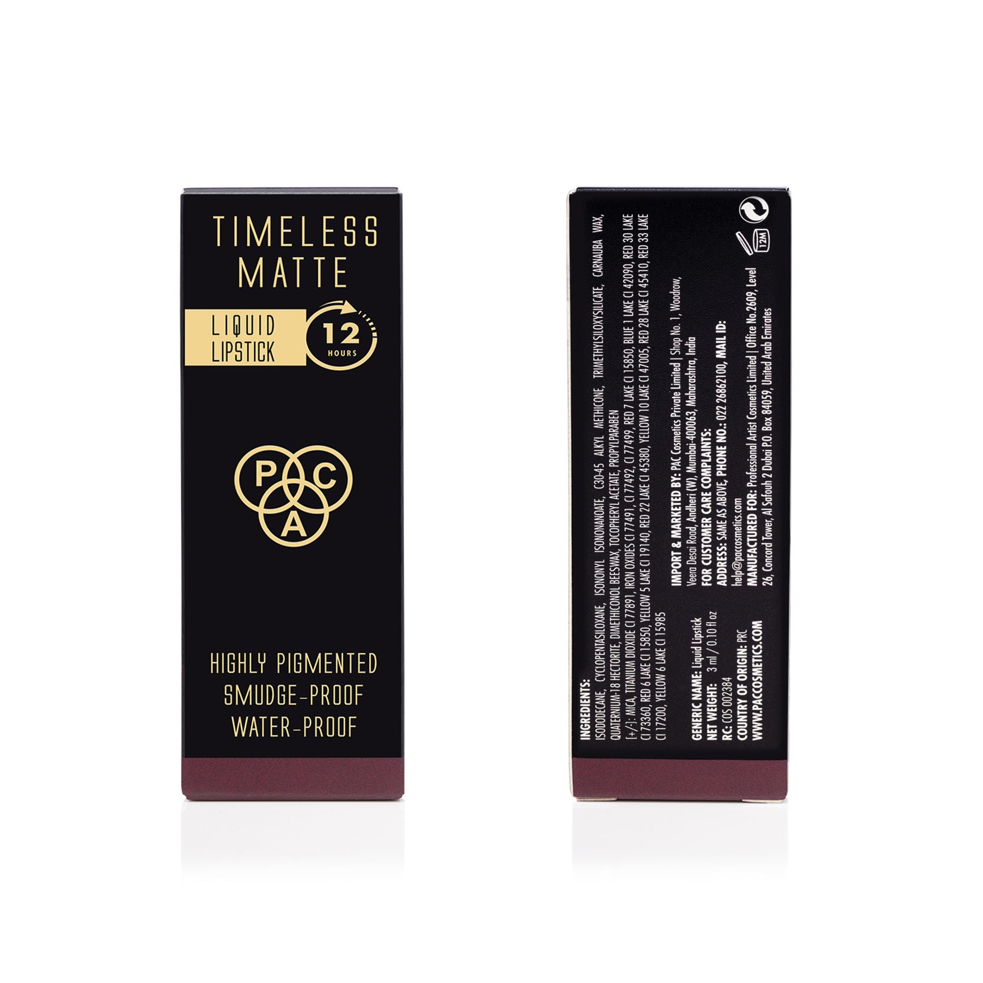 PAC Studio Timeless Matte Mini Lipstick - Bite - Distacart