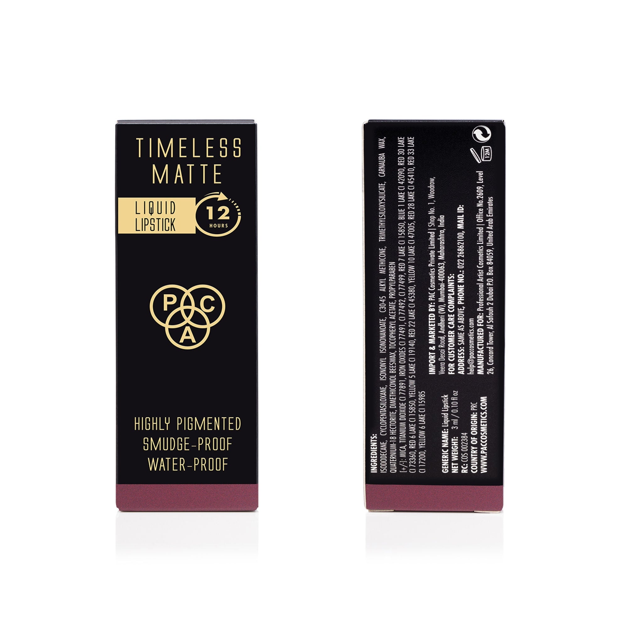 PAC Studio Timeless Matte Mini Lipstick - Berryliscous - Distacart