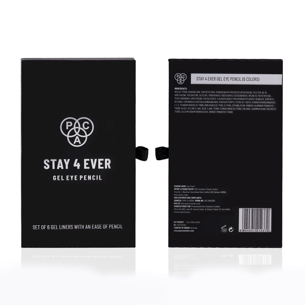 PAC Studio Stay4Ever Gel Eye Pencil (Set Of 6)