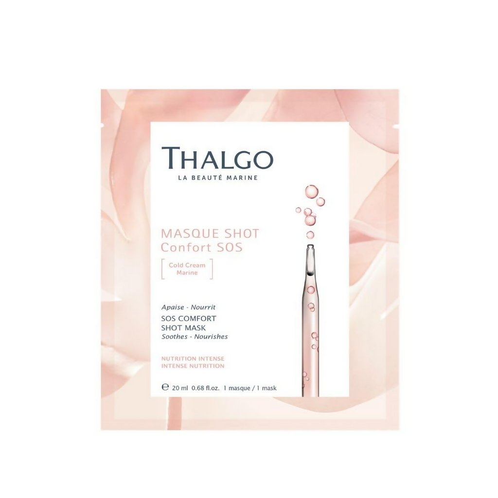 Thalgo SOS Comfort Shot Mask - Nourishing Marine Cold Cream Sheet Mask