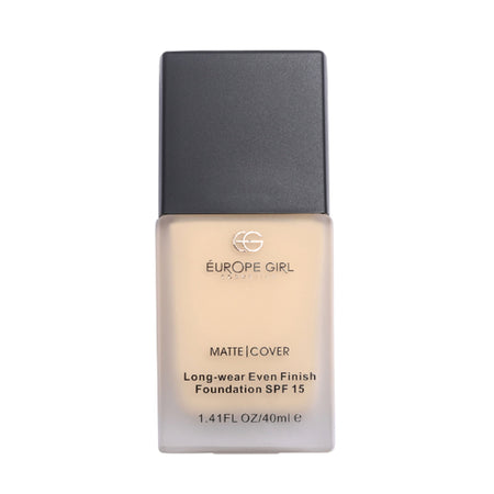 Europe Girl Matte Cover Foundation SPF 15 - 110 Light Yellow Undertone