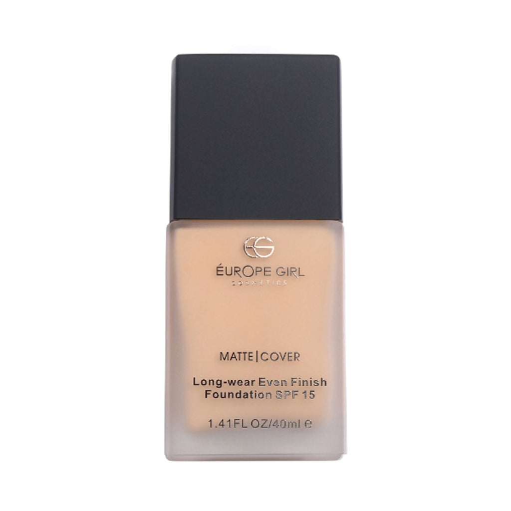 Europe Girl Matte Cover Foundation SPF 15 - 125 Medium Natural Undertone