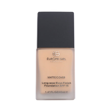Europe Girl Matte Cover Foundation SPF 15 - 125 Medium Natural Undertone