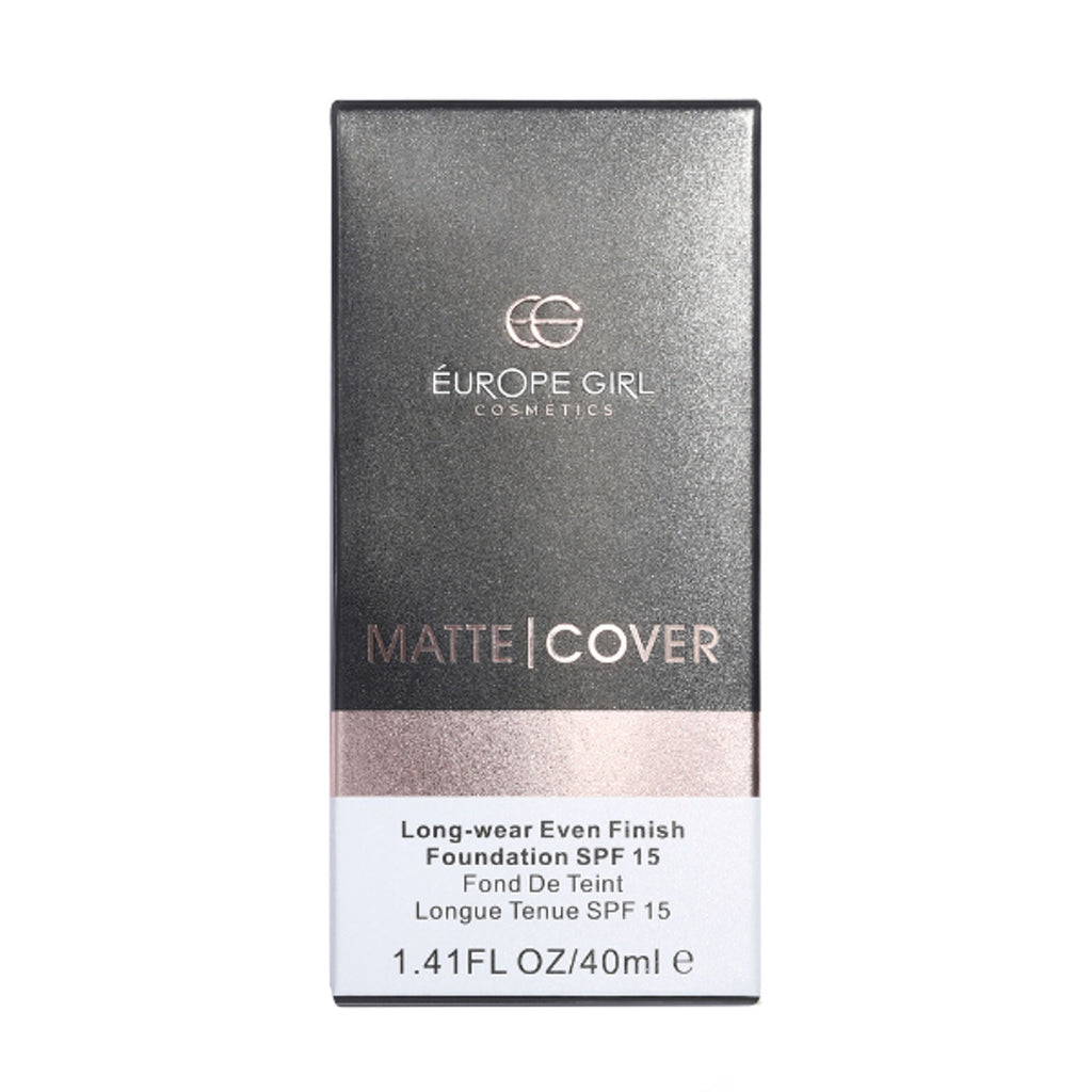 Europe Girl Matte Cover Foundation SPF 15 - 125 Medium Natural Undertone
