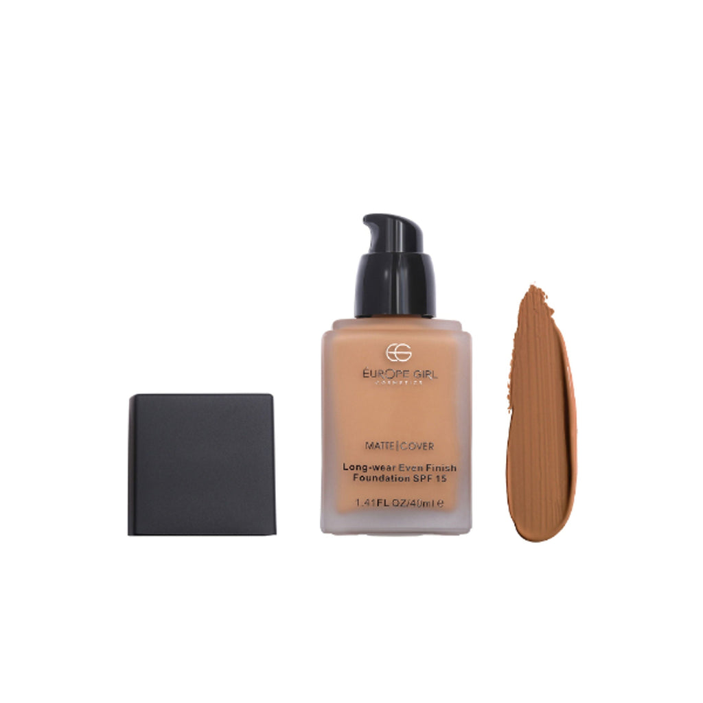 Europe Girl Matte Cover Foundation SPF 15 - 210 Dark Warm Undertone