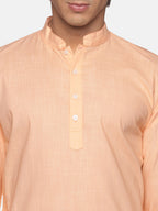 Sethukrishna Men Orange Pure Cotton Kurta with Salwar - Distacart