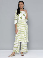 HERE&NOW Printed Regular Kurta with Palazzos