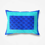 Vamika Printed Cotton Blue Bedsheet With Pillow Covers (LEOC_GADD_B)
