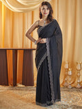 kasee Beads and Stones Silk Blend Saree - Distacart