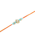 Designer kundan Rakhi - Ruby Raang - Distacart