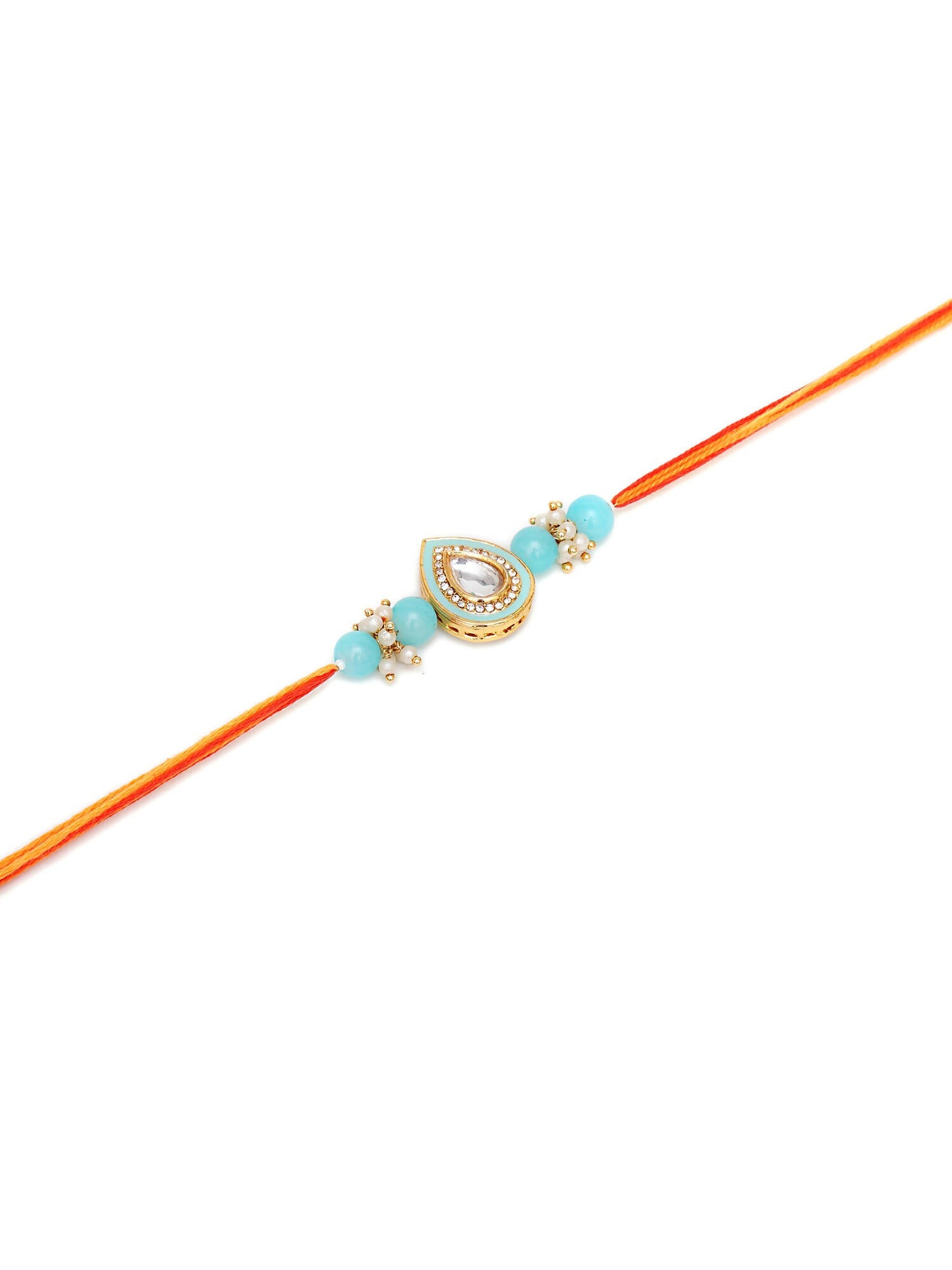 Designer kundan Rakhi - Ruby Raang - Distacart