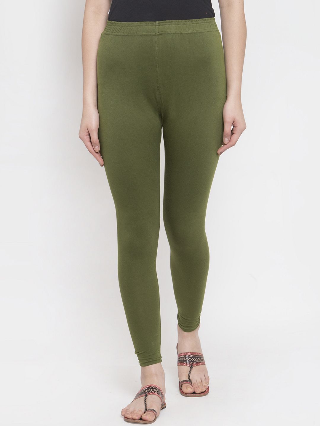 TAG 7 Women Pack Of 2 Solid Ankle-Length Leggings