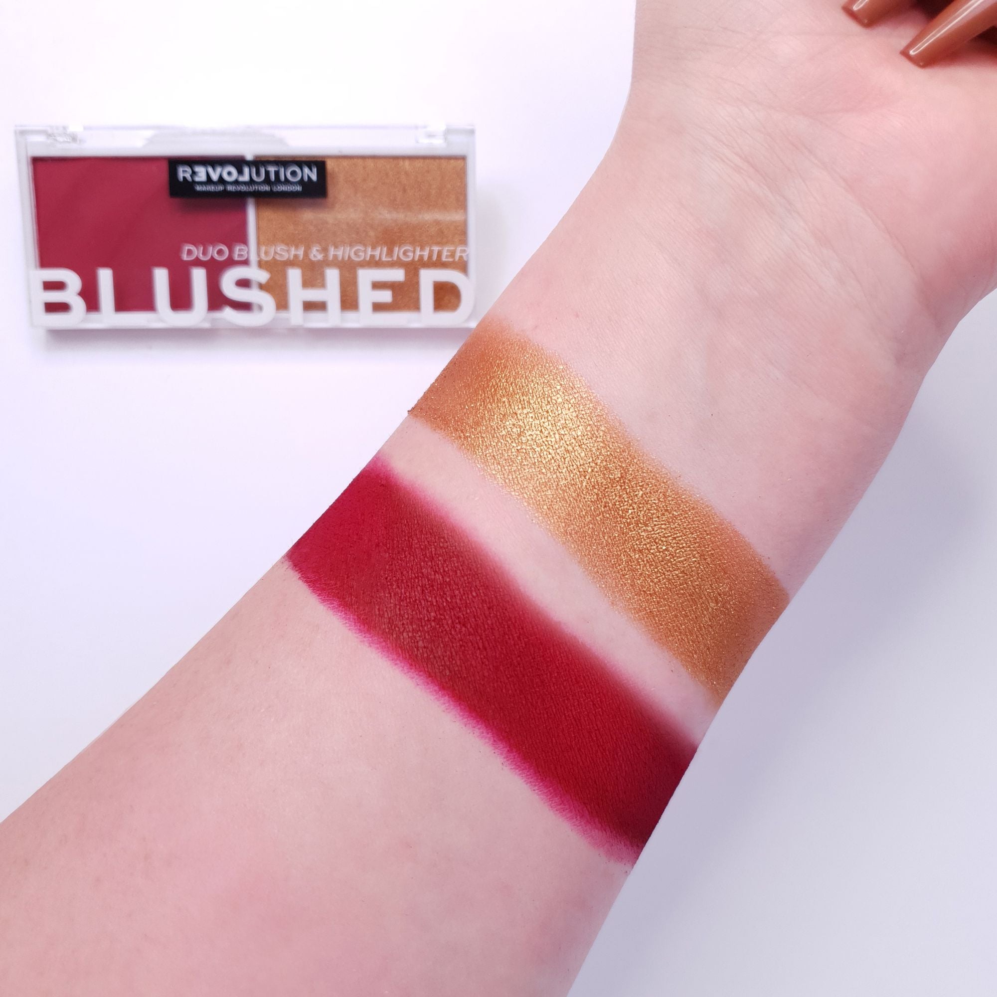 Revolution Relove Colour Play Blushed Duo Baby - Wishful - Distacart