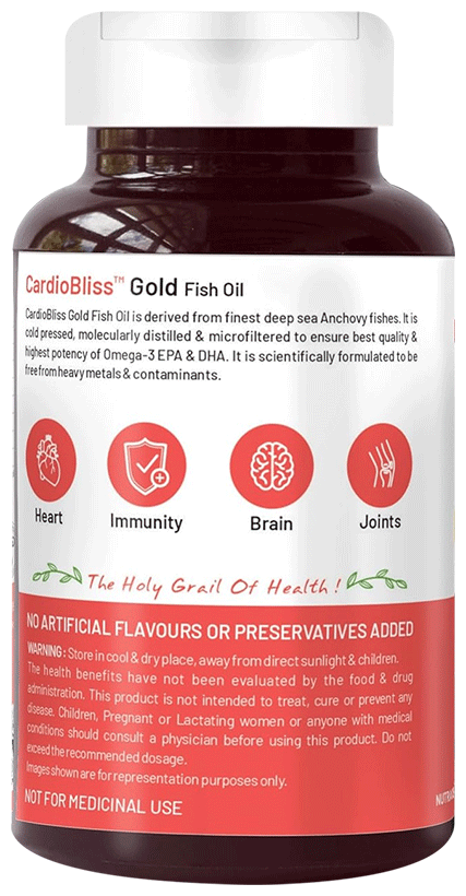 bliss welness heart health arctic fish oil high potency omega 3 softgel capsule
