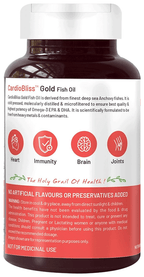 bliss welness heart health arctic fish oil high potency omega 3 softgel capsule