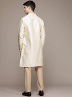 House of Pataudi Ethnic Motifs Yoke Design Sequinned Jashn Kurta