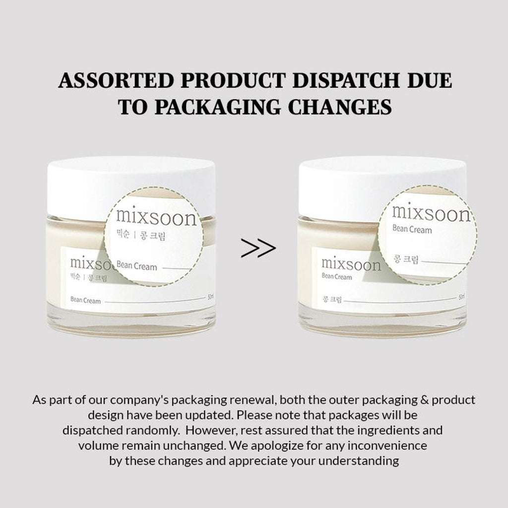 Mixsoon Bean Cream, Deep Hydration, Brightens Dull Skin & Nourishes with Fermented Beans