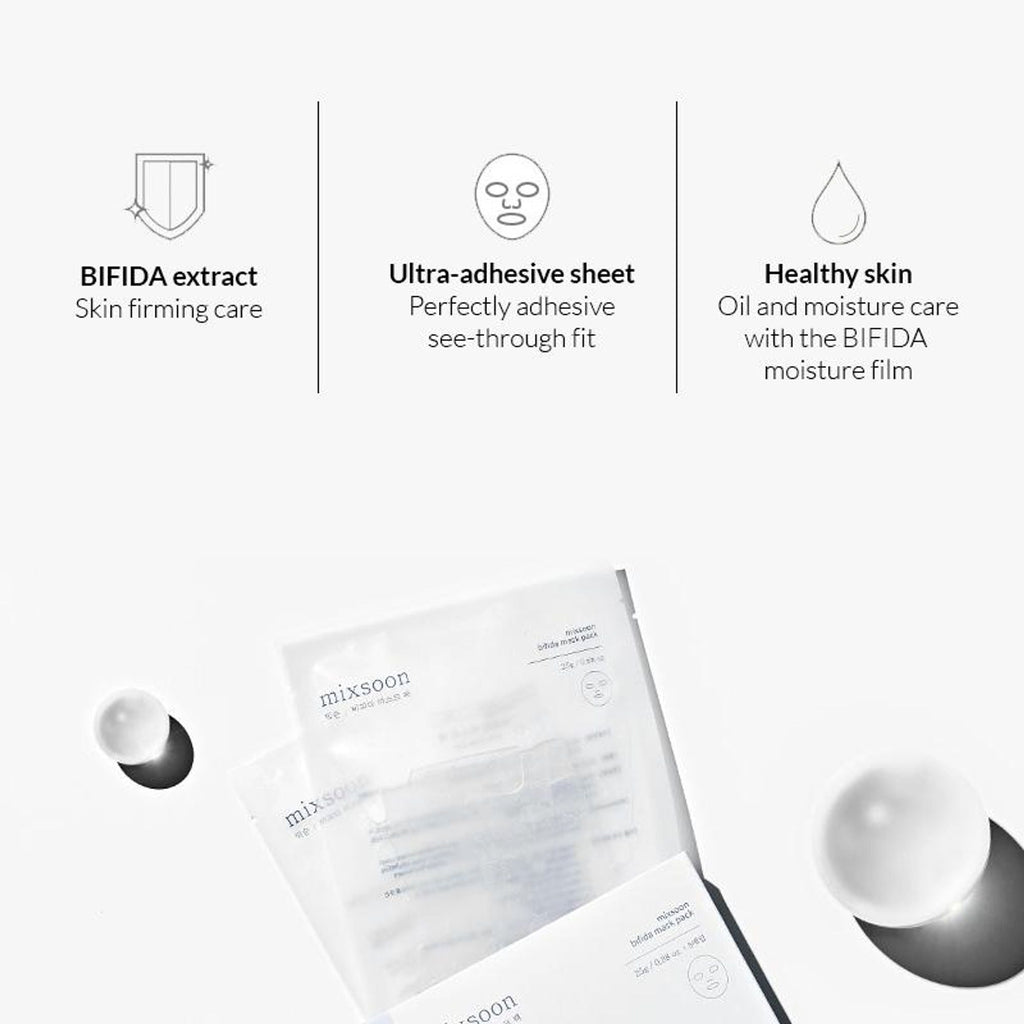 Mixsoon Bifida Mask Pack, Repairs Damaged Skin & Strengthens Barrier with Probiotics - Distacart