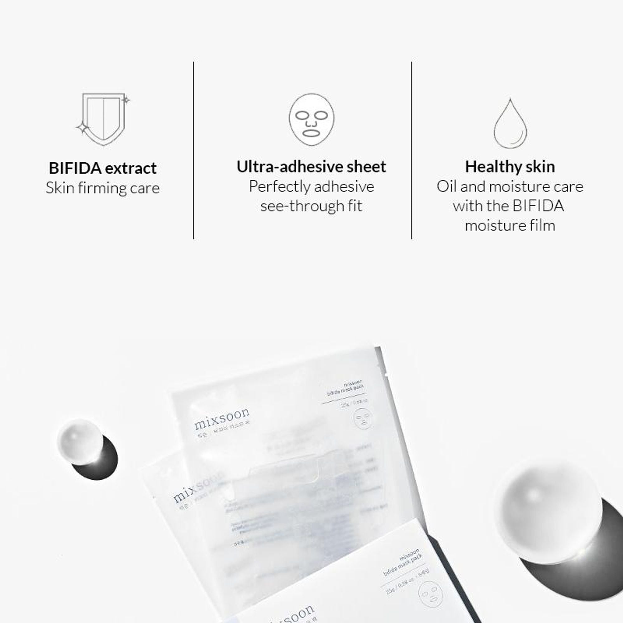 Mixsoon Bifida Mask Pack, Repairs Damaged Skin & Strengthens Barrier with Probiotics - Distacart