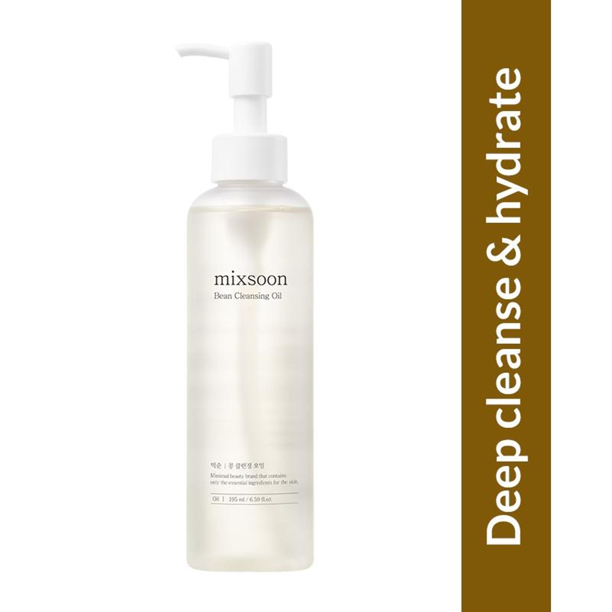 Mixsoon Korean Bean Cleansing Oil, Removes Makeup, Nourishes & Hydrates Skin