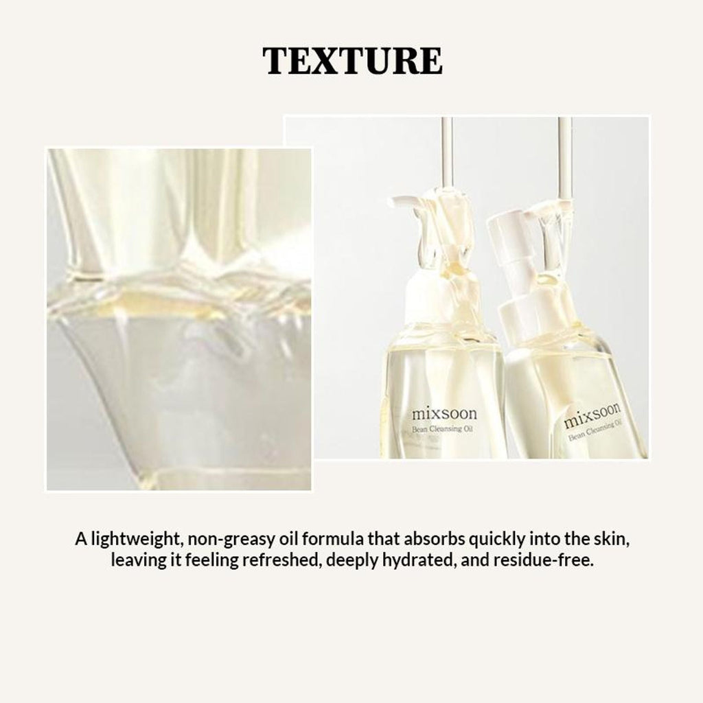 Mixsoon Korean Bean Cleansing Oil, Removes Makeup, Nourishes & Hydrates Skin