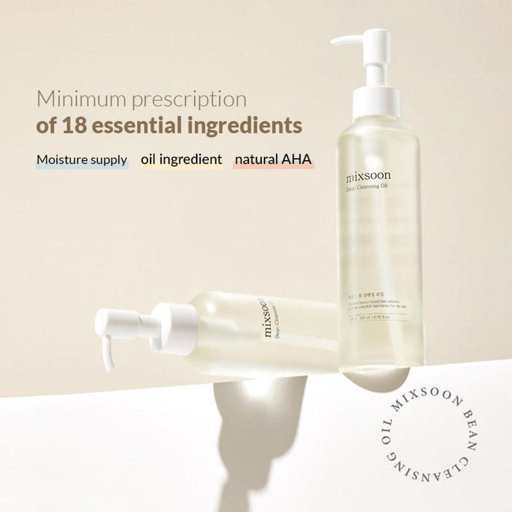 Mixsoon Korean Bean Cleansing Oil, Removes Makeup, Nourishes & Hydrates Skin