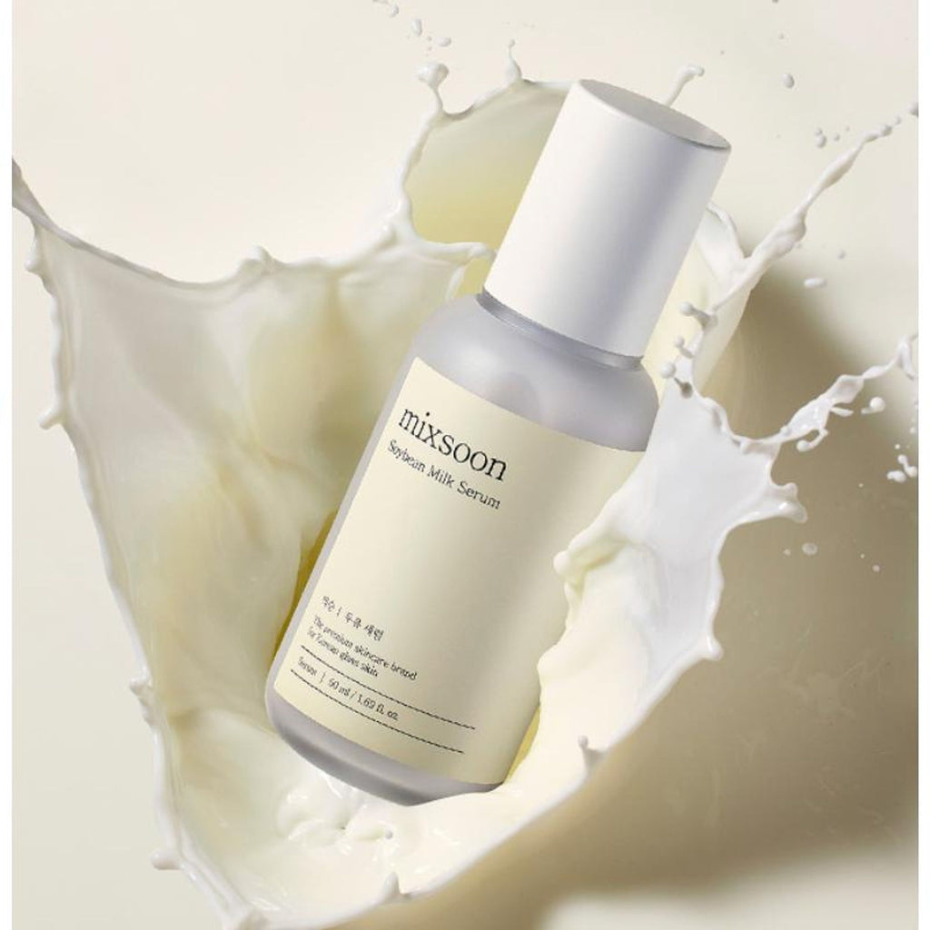 Mixsoon Korean Soybean Milk Serum, Hydrates & Smoothens Dry, Dull Skin with Fermented Soy Proteins
