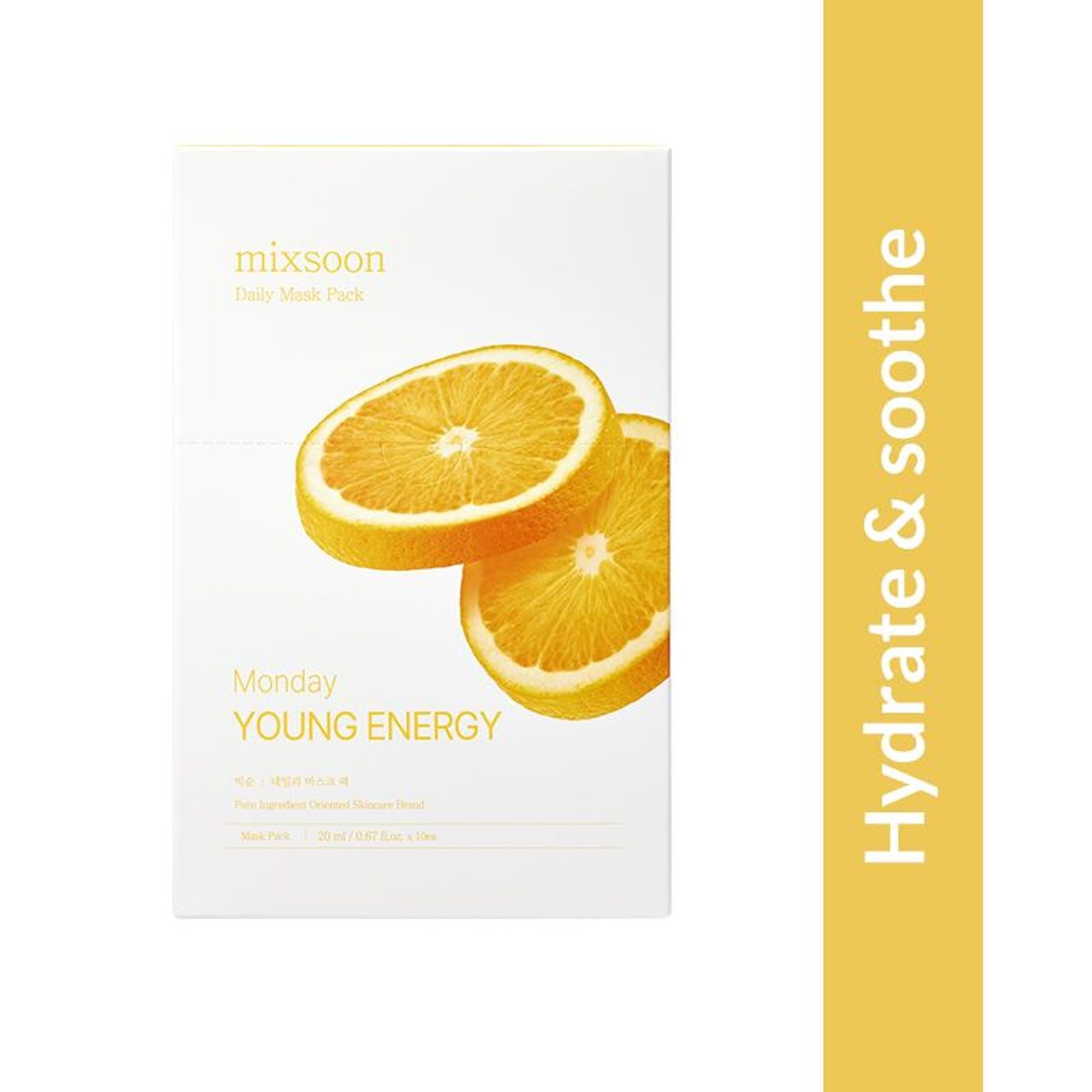 Mixsoon Daily Mask Pack Monday, Calms, Hydrates & Soothes Dry Skin Sheet Mask