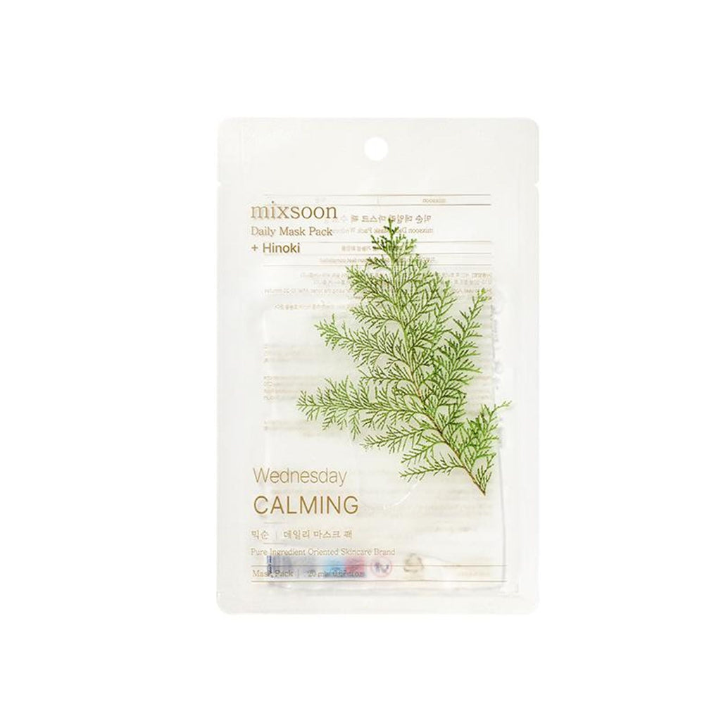 Mixsoon Daily Mask Pack Wednesday, Soothes, Hydrates & Strengthens Skin Barrier Sheet Mask - Distacart