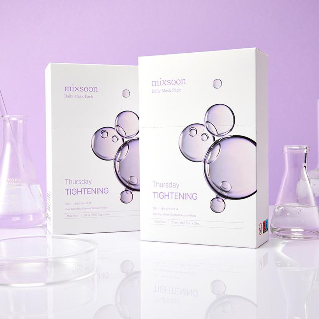 Mixsoon Daily Mask Pack Thursday, Firms, Boosts Elasticity & Detoxifies Skin Sheet Mask - Distacart