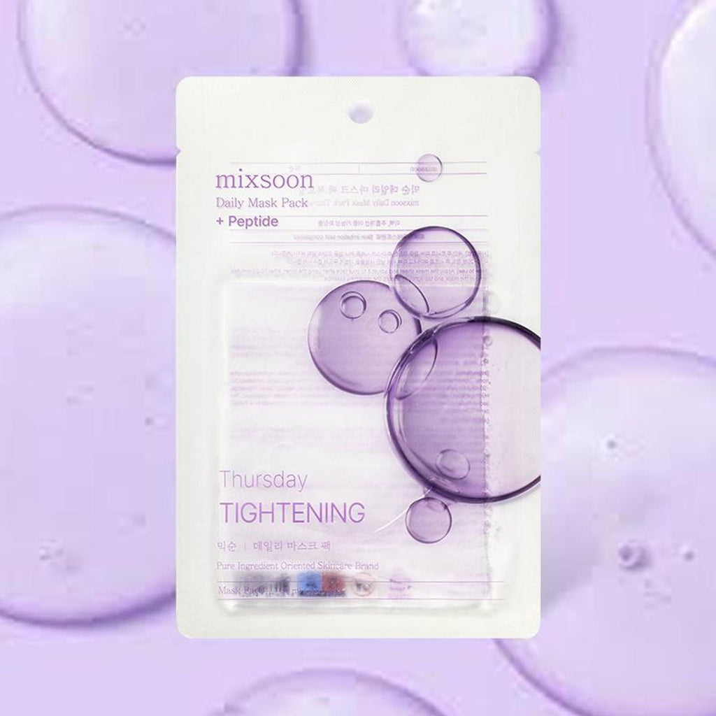 Mixsoon Daily Mask Pack Thursday, Firms, Boosts Elasticity & Detoxifies Skin Sheet Mask - Distacart