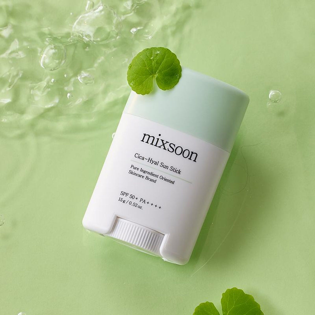 Mixsoon Cica-Hyal Sun Stick SPF 50+ PA++++, Soothes & Protects with Cica & Hyaluronic Acid