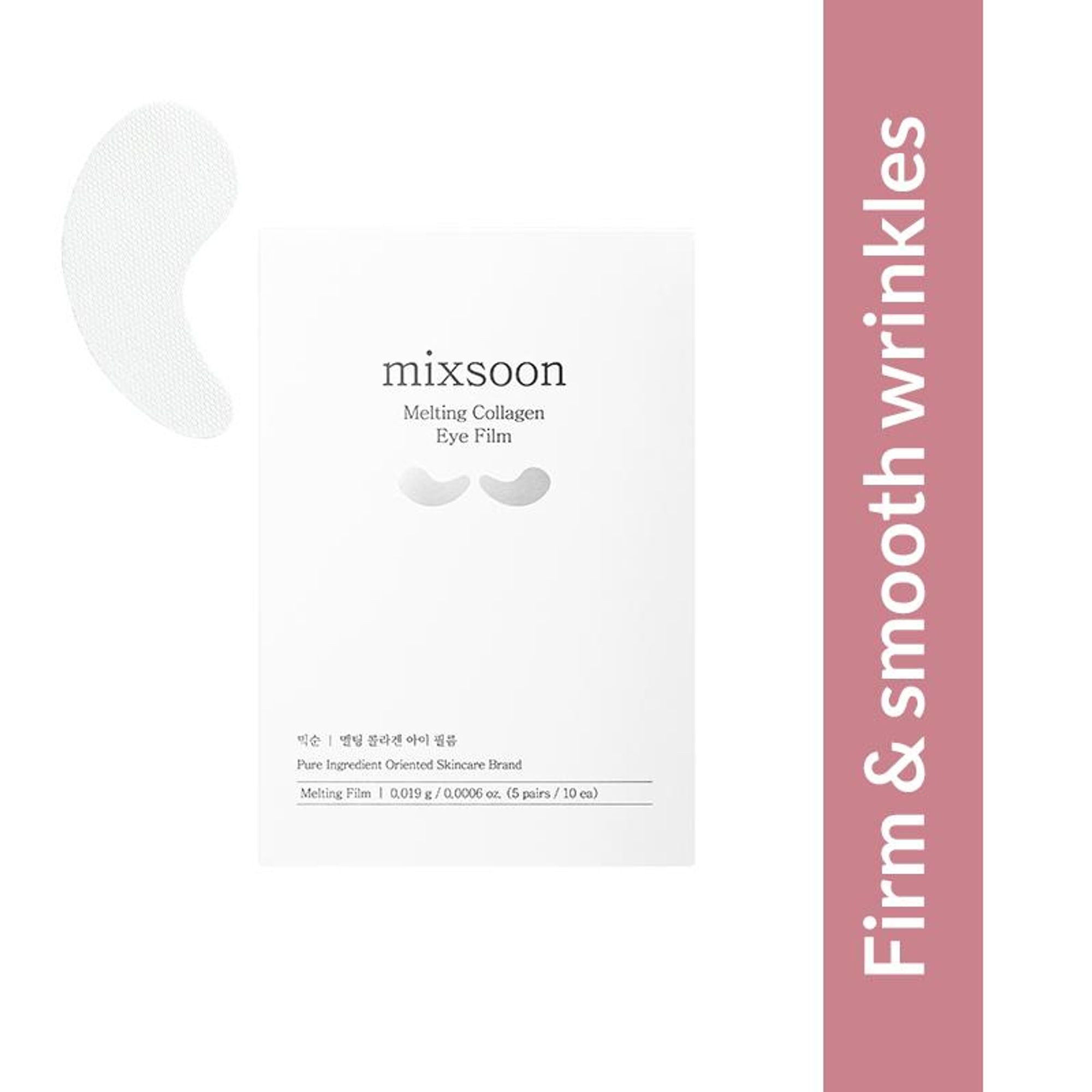 Mixsoon Melting Collagen Eye Film, Hydrates, Firms & Reduces Fine Lines
