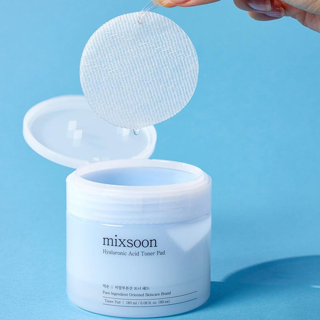 Mixsoon Hyaluronic Acid Toner Pad, Hydrates, Plumps & Soothes Skin