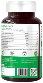 Bliss Welness Giloy + Tulsi + Amla + Ashwagandha + Curcumin Immunity Health Veg Tablet