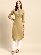 Sangria Yoke Design Mirror Work Kurta