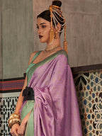 Saree Mall Woven Design Zari Silk Blend Kanjeevaram Sarees