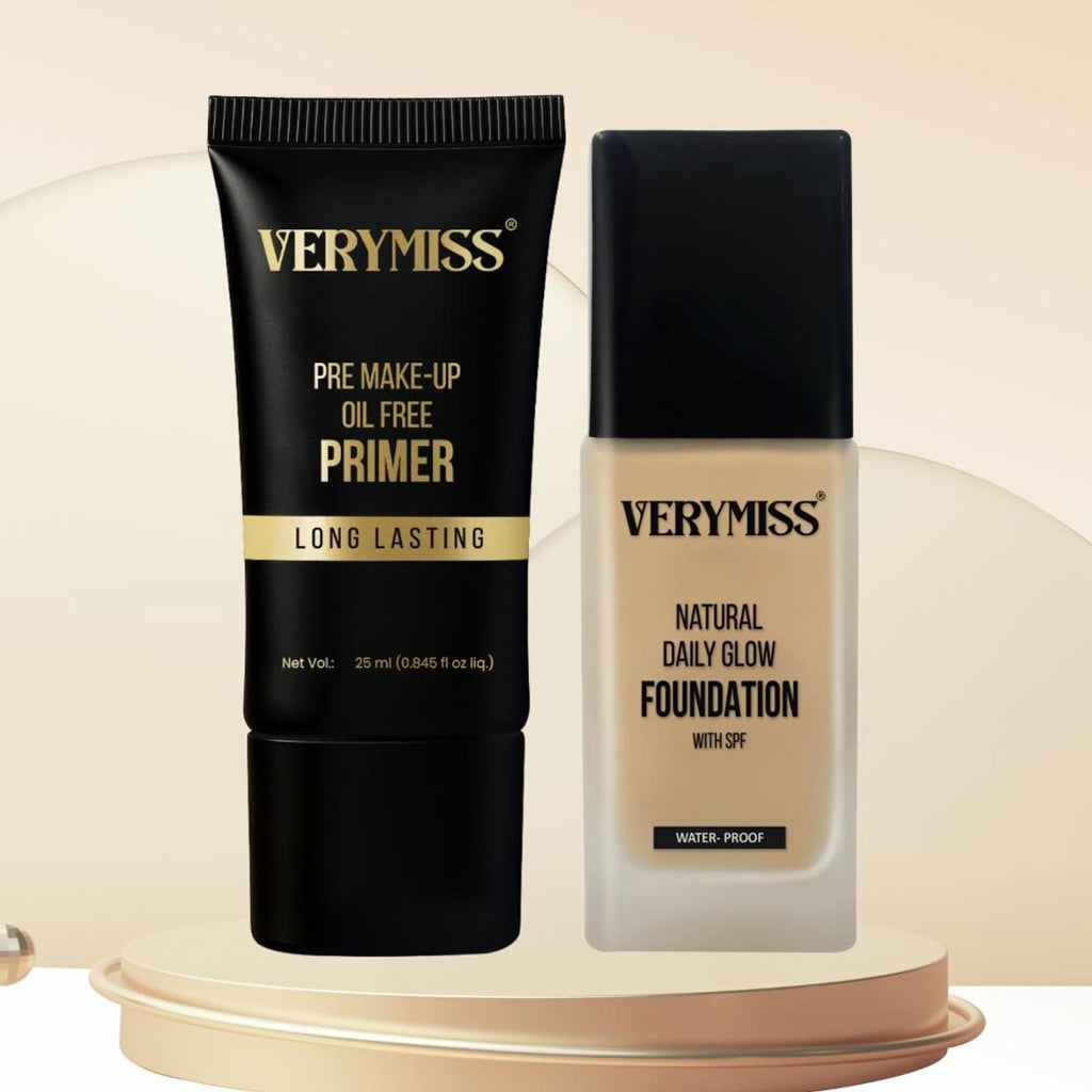 Verymiss Foundation + Oil Free Primer Dark Tone (VMFD06-04, VMPR02)