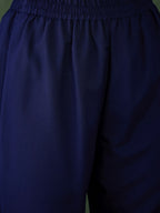 The52 Blue Women's Gorgeous Embroidered Work Vichitra Silk Fabric Flared Kurta Pant and Dupatta Set - Distacart