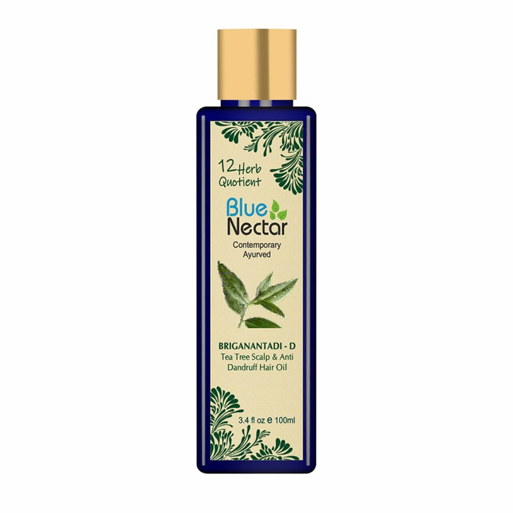 Blue Nectar Briganantadi - D Tea Tree Scalp & Anti Dandruff Hair Oil