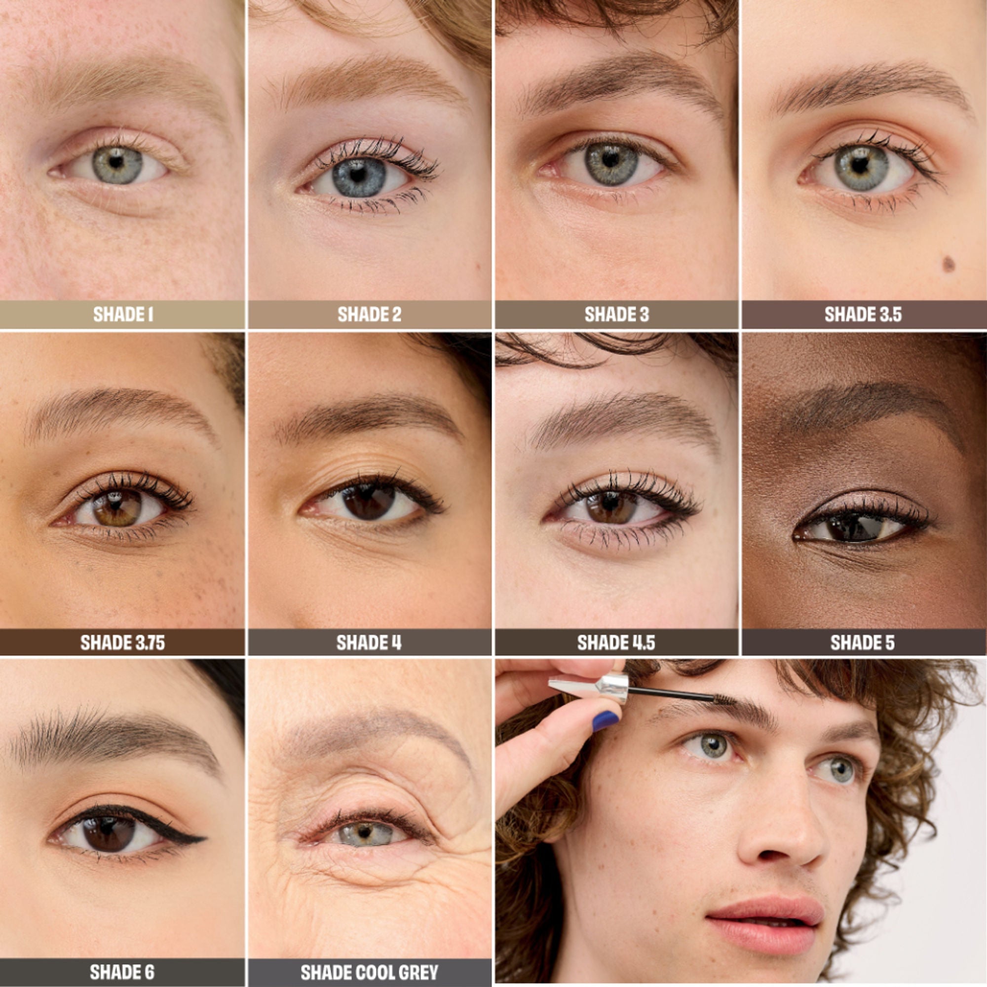 Benefit Cosmetics Gimme Brow+ Brow-Volumizing Fiber Gel Mini - 6 Warm Black-Brown - Distacart