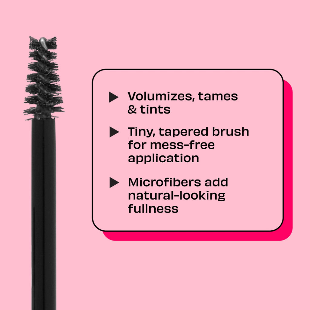 Benefit Cosmetics Gimme Brow+ Brow-Volumizing Fiber Gel Mini - 6 Warm Black-Brown - Distacart