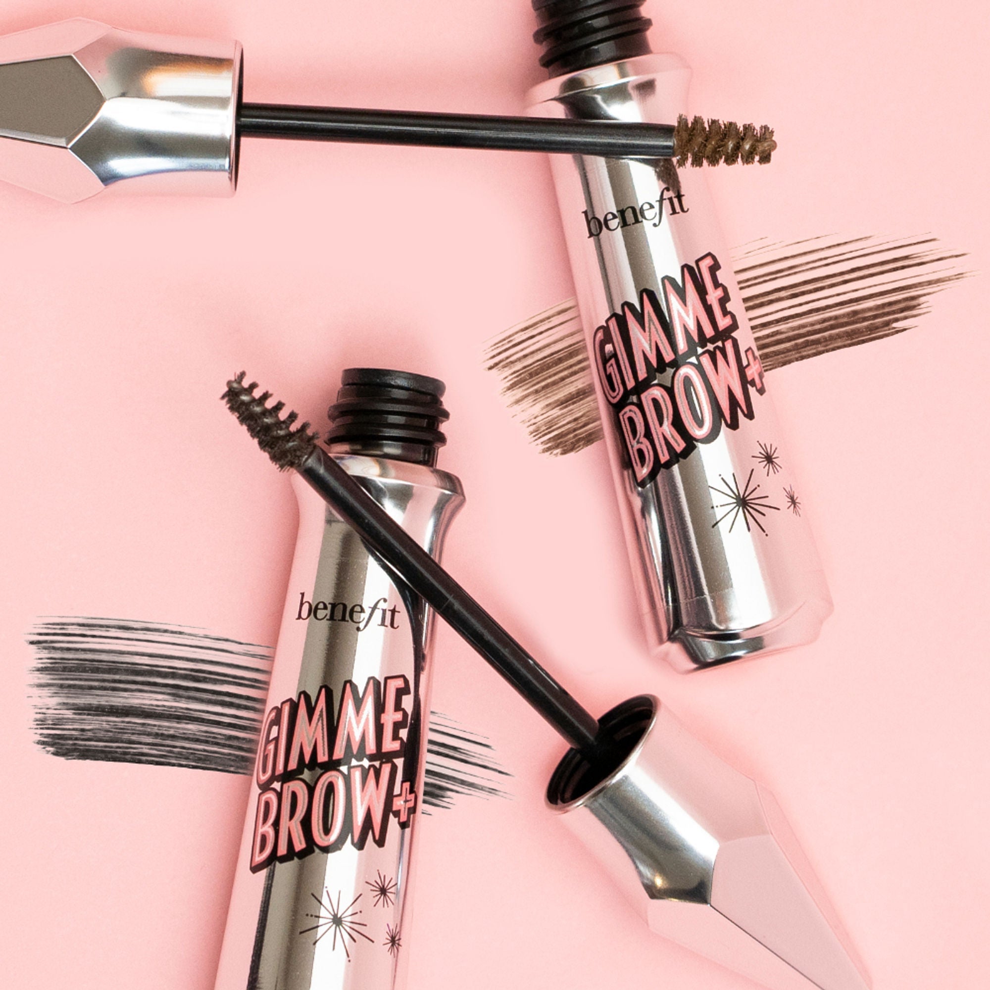 Benefit Cosmetics Gimme Brow+ Brow-Volumizing Fiber Gel Mini - 6 Warm Black-Brown - Distacart