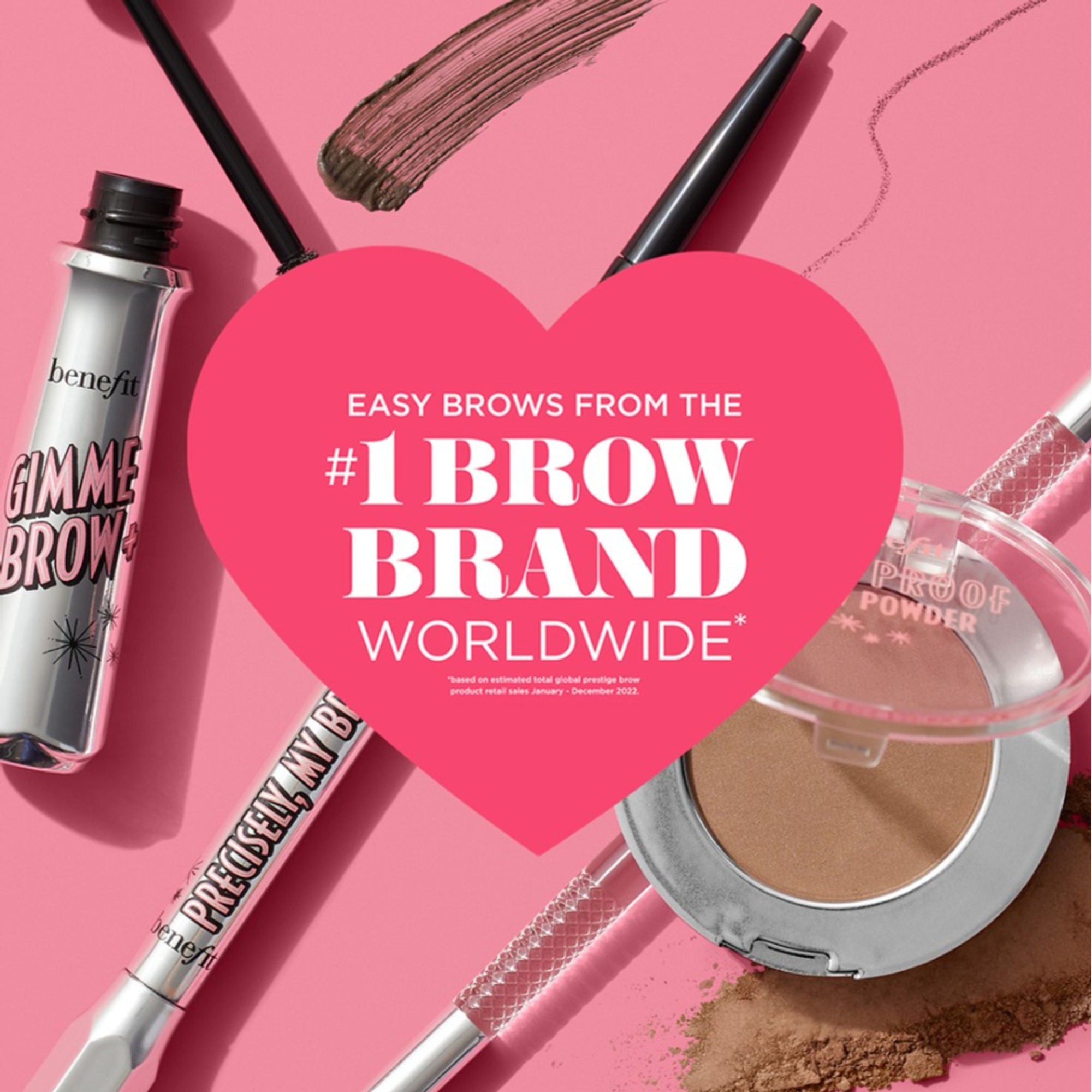 Benefit Cosmetics Gimme Brow+ Brow-Volumizing Fiber Gel Mini - 6 Warm Black-Brown - Distacart