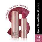 Swiss Beauty More Than Glitter Lipstick - 4 Glitter Rose