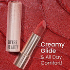 Swiss Beauty More Than Glitter Lipstick - 4 Glitter Rose - Distacart