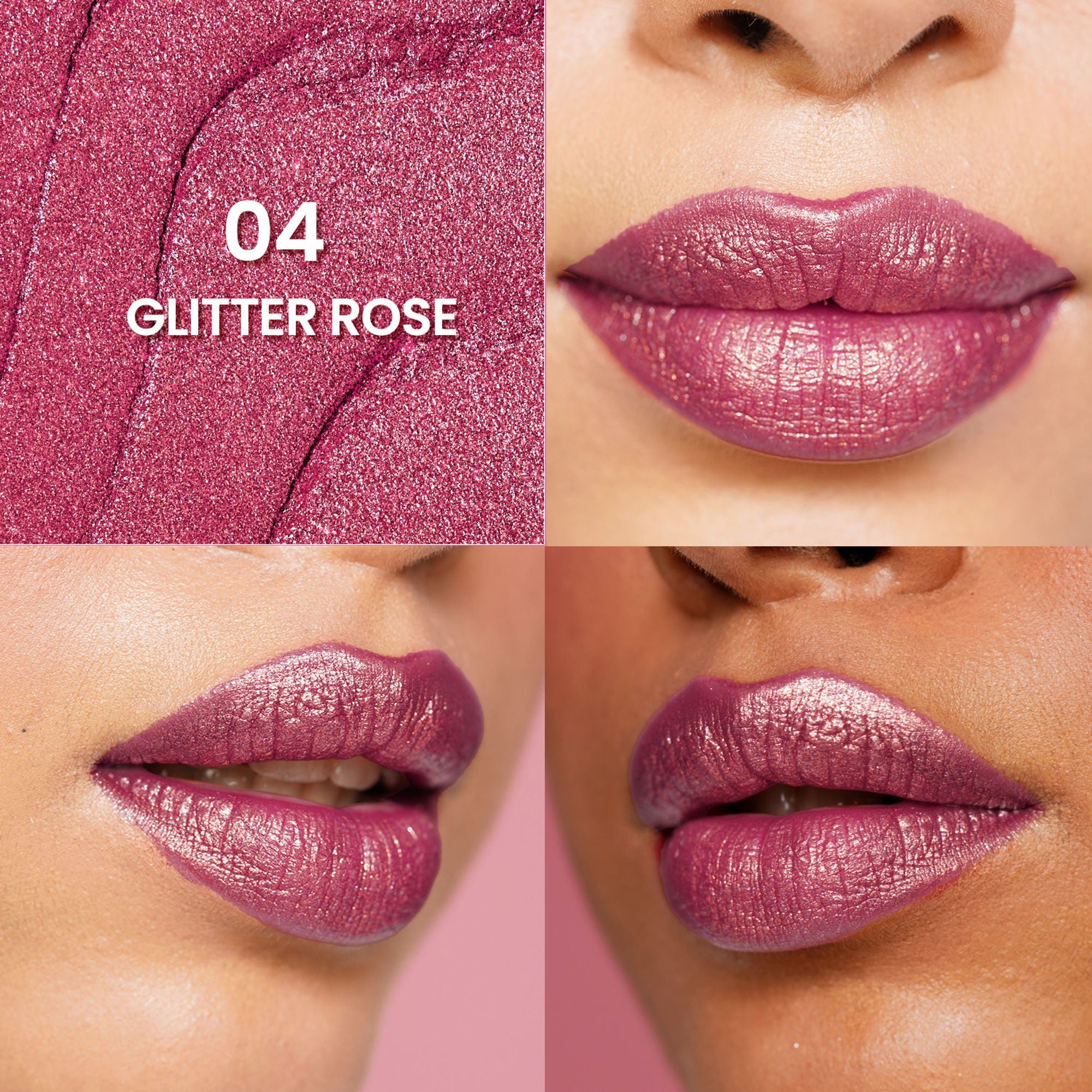 Swiss Beauty More Than Glitter Lipstick - 4 Glitter Rose - Distacart